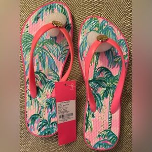 Lilly Pulitzer Flip Flops New with Tags 5/6